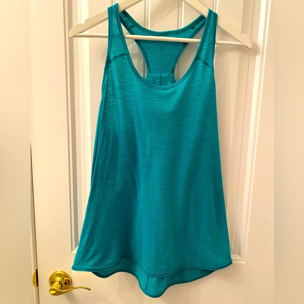 Lululemon Teal Green Loose Fitting Tank Size 8-10